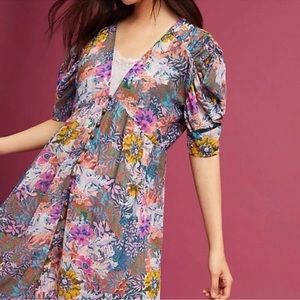 Anthropologie Akemi + Kin Valencia floral Sheer